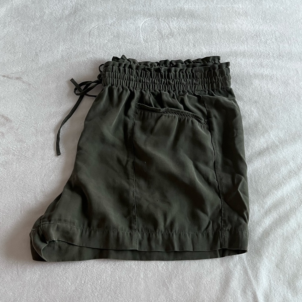 Olive Green Loft Shorts